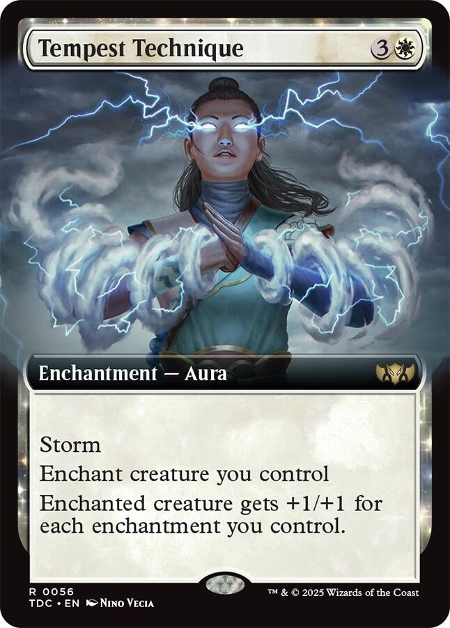 Image for Tempest Technique (Extended Art) (Commander: Tarkir: Dragonstorm) (56) - Magic: The Gathering