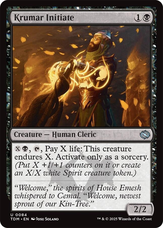 Image for Krumar Initiate (Tarkir: Dragonstorm) (84) - Magic: The Gathering