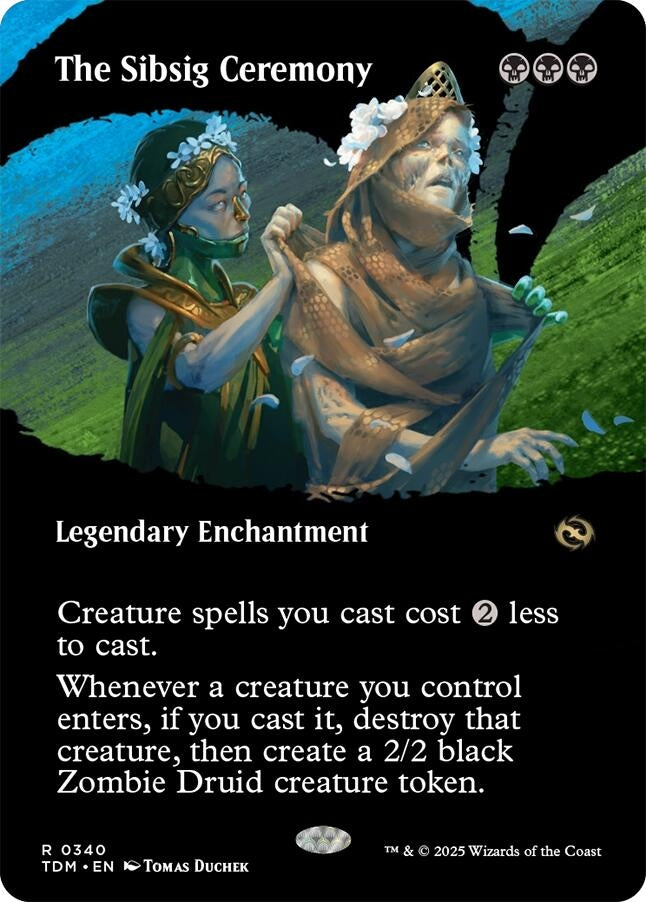 Image for The Sibsig Ceremony (Borderless) (Tarkir: Dragonstorm) (340) - Magic: The Gathering