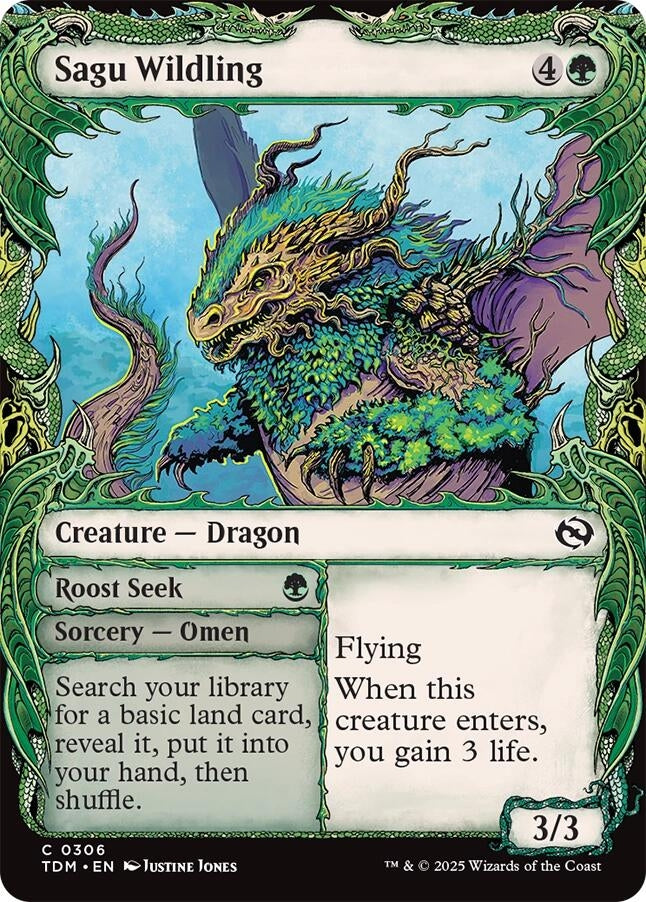 Image for Sagu Wildling (Showcase) (Tarkir: Dragonstorm) (306) - Magic: The Gathering