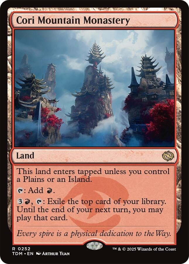 Image for Cori Mountain Monastery (Tarkir: Dragonstorm) (252) - Magic: The Gathering