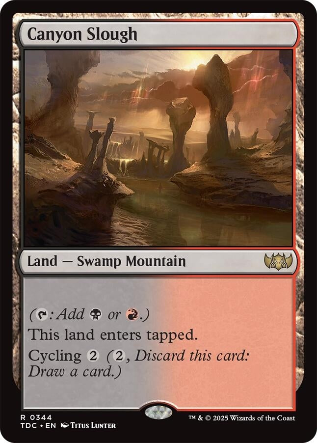 Image for Canyon Slough (Commander: Tarkir: Dragonstorm) (344) - Magic: The Gathering