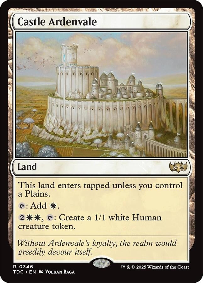 Image for Castle Ardenvale (Commander: Tarkir: Dragonstorm) (346) - Magic: The Gathering