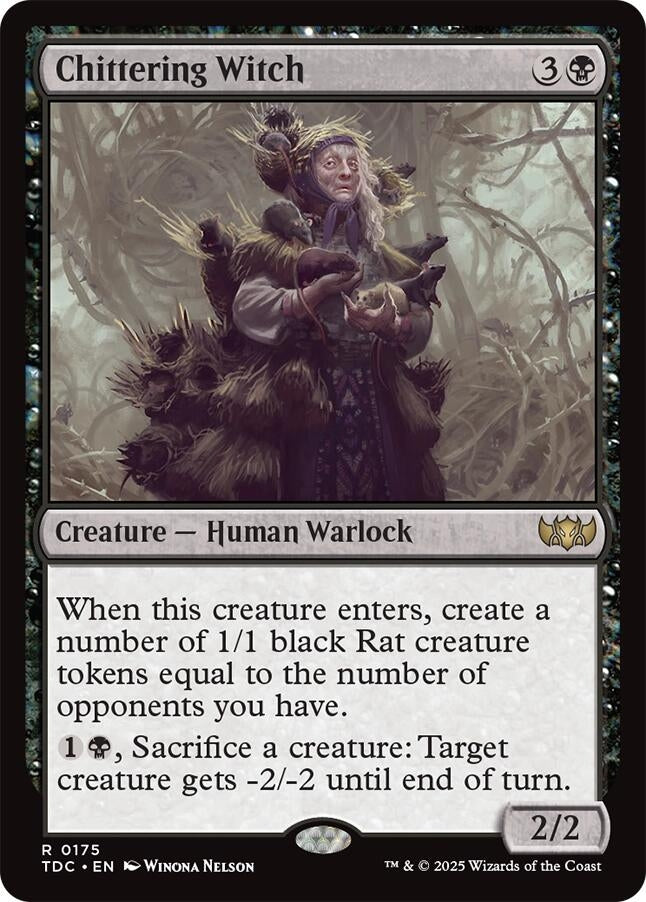 Image for Chittering Witch (Commander: Tarkir: Dragonstorm) (175) - Magic: The Gathering