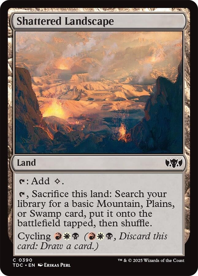 Image for Shattered Landscape (Commander: Tarkir: Dragonstorm) (390) - Magic: The Gathering
