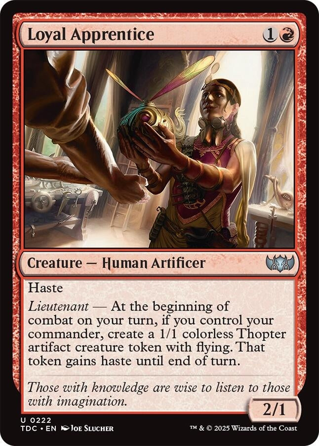 Image for Loyal Apprentice (Commander: Tarkir: Dragonstorm) (222) - Magic: The Gathering