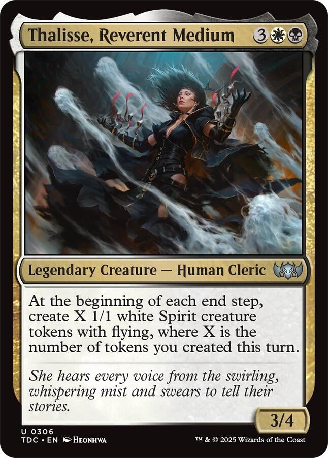 Image for Thalisse, Reverent Medium (Commander: Tarkir: Dragonstorm) (306) - Magic: The Gathering