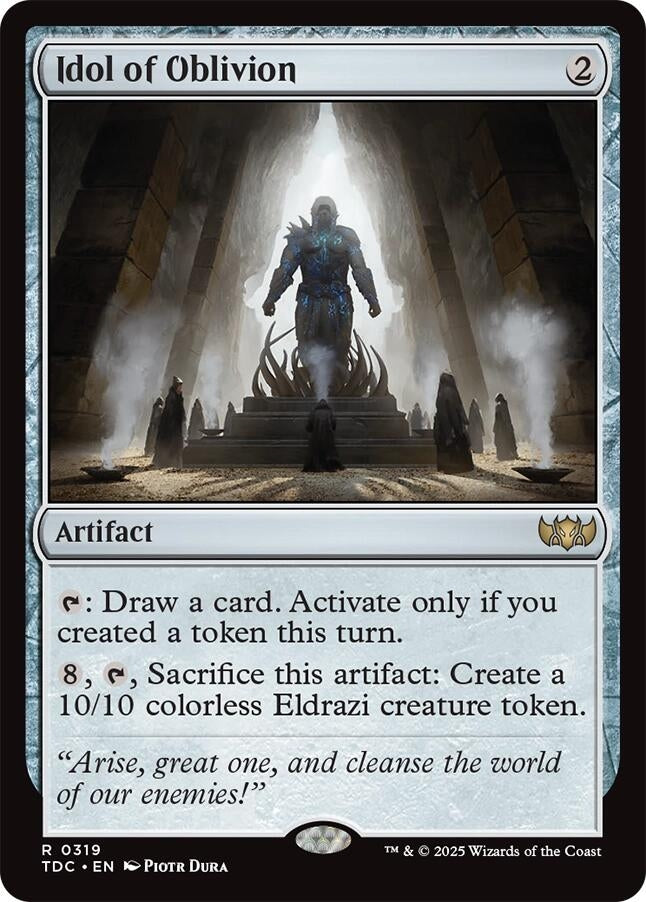 Image for Idol of Oblivion (Commander: Tarkir: Dragonstorm) (319) - Magic: The Gathering