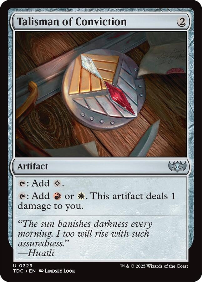 Image for Talisman of Conviction (Commander: Tarkir: Dragonstorm) (329) - Magic: The Gathering