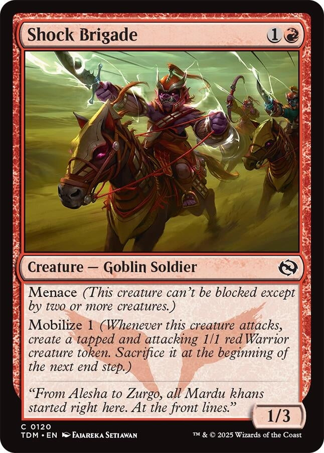 Image for Shock Brigade (Tarkir: Dragonstorm) (120) - Magic: The Gathering