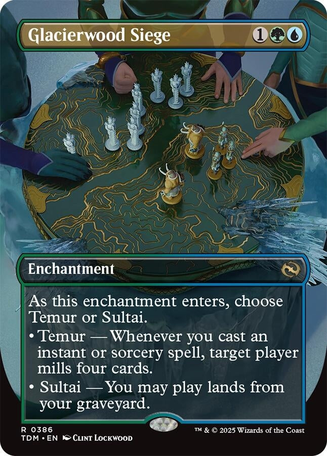 Image for Glacierwood Siege (Borderless) (Tarkir: Dragonstorm) (386) - Magic: The Gathering