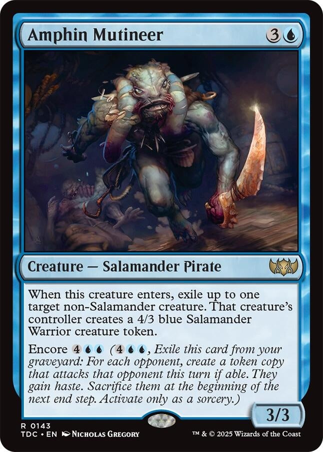 Image for Amphin Mutineer (Commander: Tarkir: Dragonstorm) (143) - Magic: The Gathering