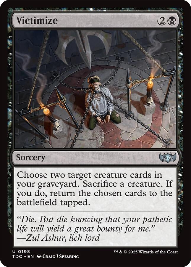 Image for Victimize (Commander: Tarkir: Dragonstorm) (198) - Magic: The Gathering