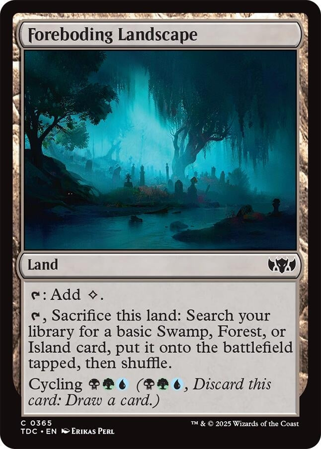 Image for Foreboding Landscape (Commander: Tarkir: Dragonstorm) (365) - Magic: The Gathering