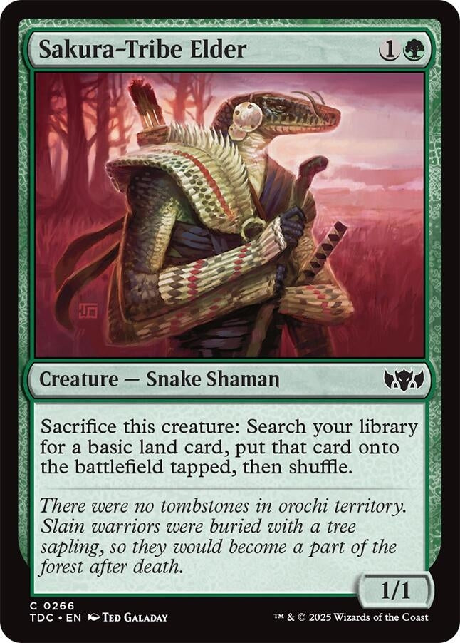 Image for Sakura-Tribe Elder (Commander: Tarkir: Dragonstorm) (266) - Magic: The Gathering