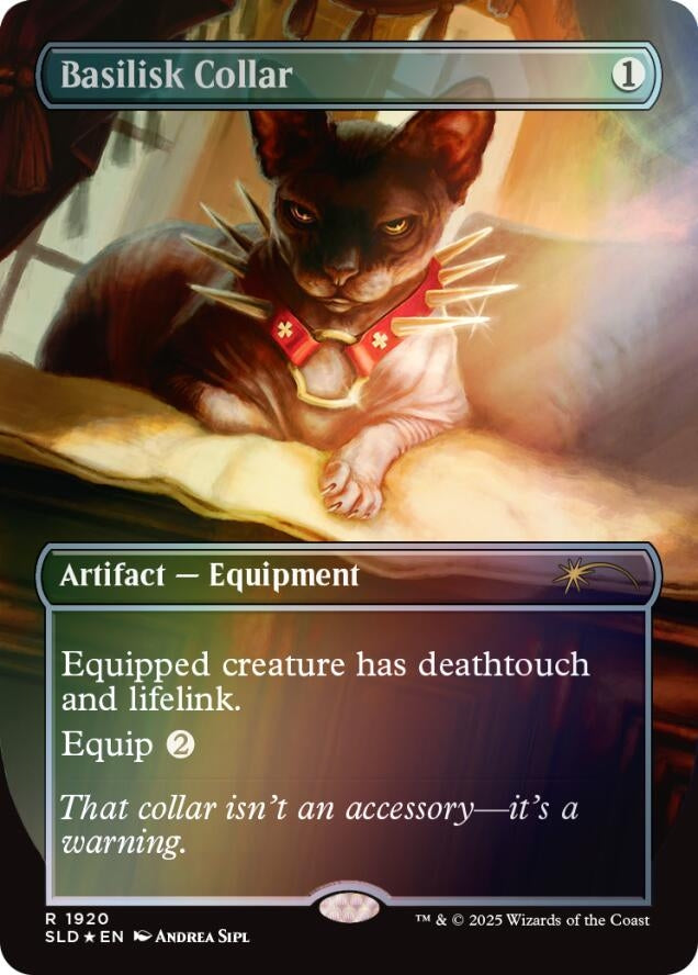 Image for Basilisk Collar (1920) (Rainbow Foil) (Secret Lair Drop Series) (1920) - Magic: The Gathering