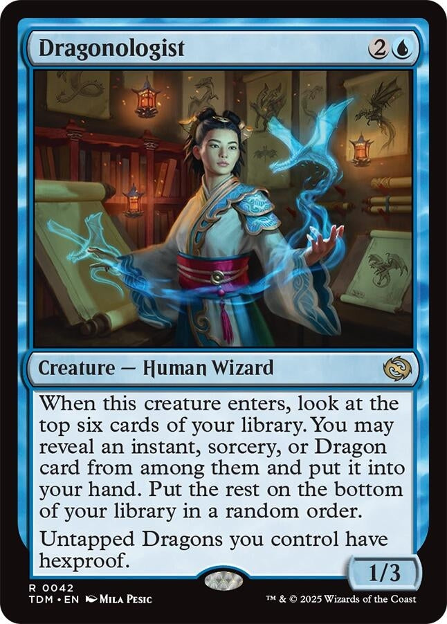 Image for Dragonologist (Tarkir: Dragonstorm) (42) - Magic: The Gathering