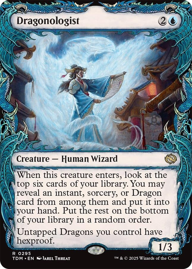 Image for Dragonologist (Showcase) (Tarkir: Dragonstorm) (295) - Magic: The Gathering