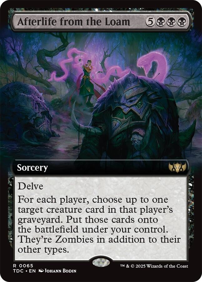 Image for Afterlife from the Loam (Extended Art) (Commander: Tarkir: Dragonstorm) (65) - Magic: The Gathering