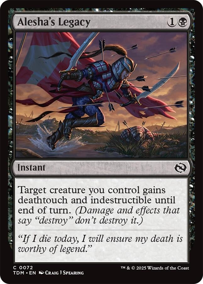 Image for Alesha's Legacy (Tarkir: Dragonstorm) (72) - Magic: The Gathering