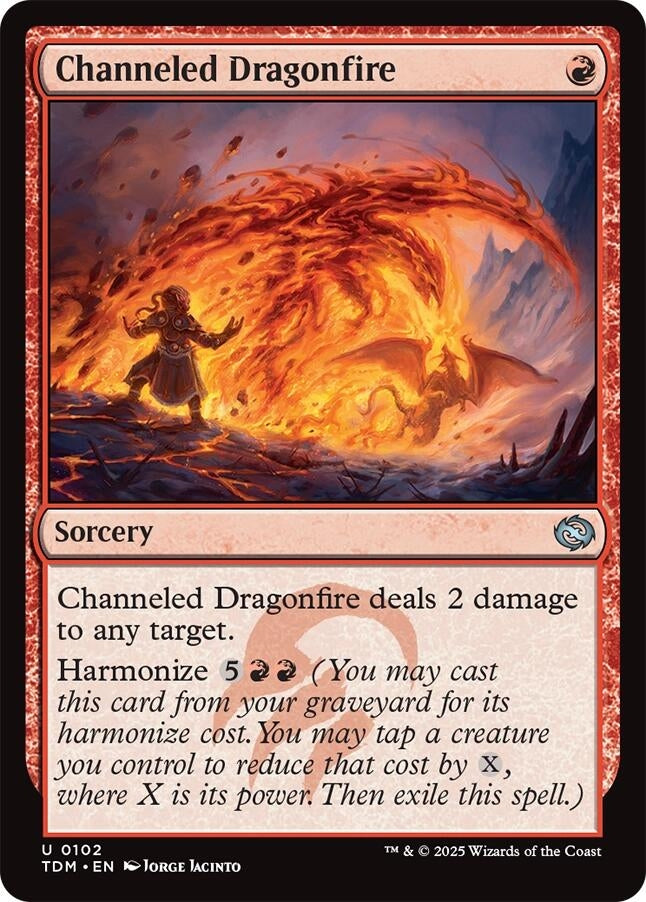 Image for Channeled Dragonfire (Tarkir: Dragonstorm) (102) - Magic: The Gathering