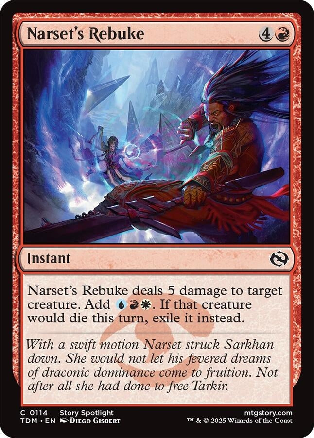 Image for Narset's Rebuke (Tarkir: Dragonstorm) (114) - Magic: The Gathering