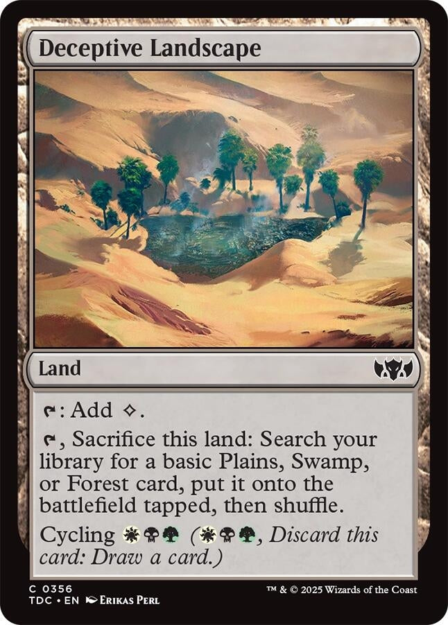Image for Deceptive Landscape (Commander: Tarkir: Dragonstorm) (356) - Magic: The Gathering