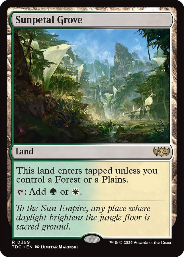 Image for Sunpetal Grove (Commander: Tarkir: Dragonstorm) (399) - Magic: The Gathering