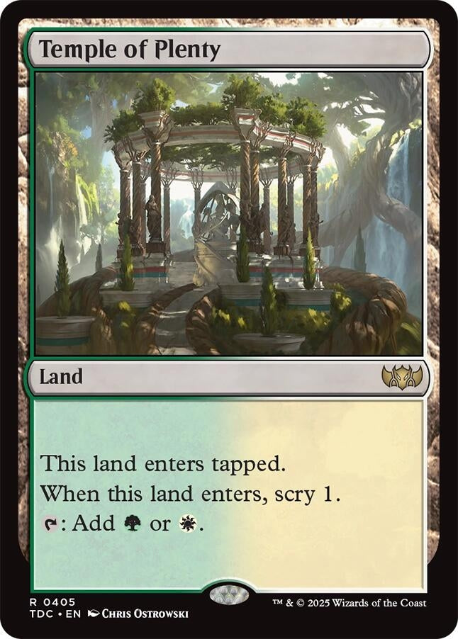Image for Temple of Plenty (Commander: Tarkir: Dragonstorm) (405) - Magic: The Gathering