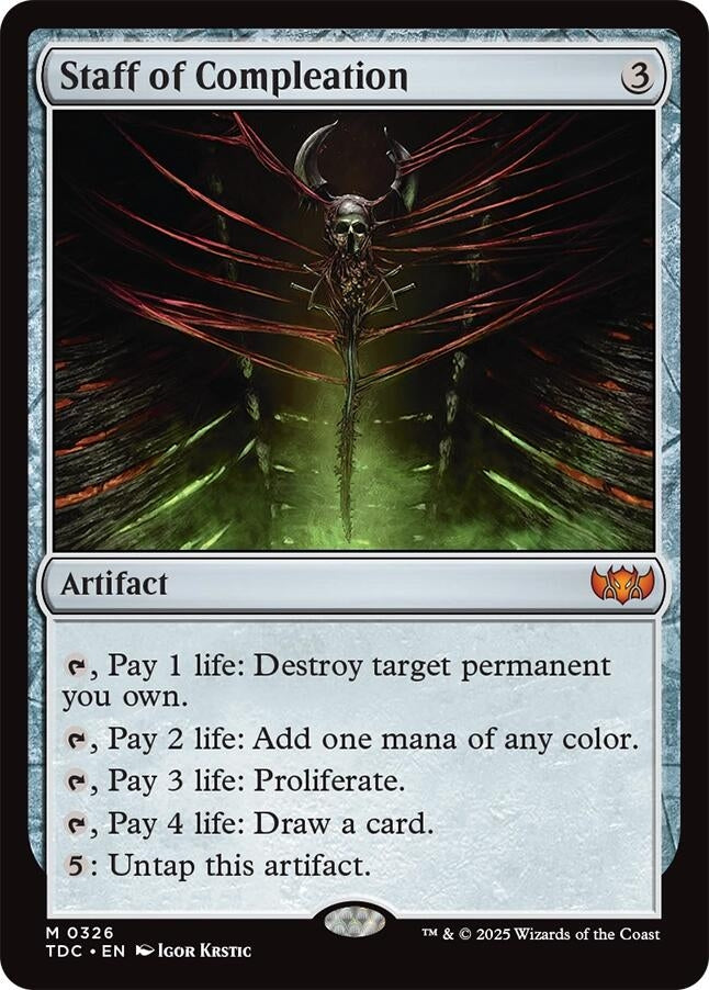 Image for Staff of Compleation (Commander: Tarkir: Dragonstorm) (326) - Magic: The Gathering