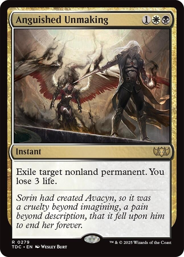 Image for Anguished Unmaking (Commander: Tarkir: Dragonstorm) (279) - Magic: The Gathering