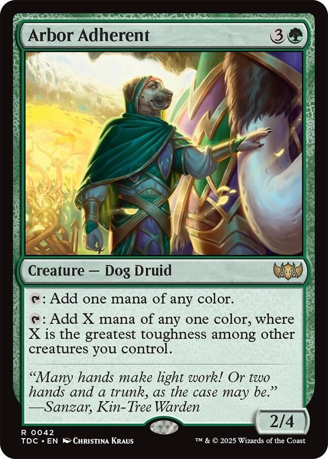 Image for Arbor Adherent (Commander: Tarkir: Dragonstorm) (42) - Magic: The Gathering