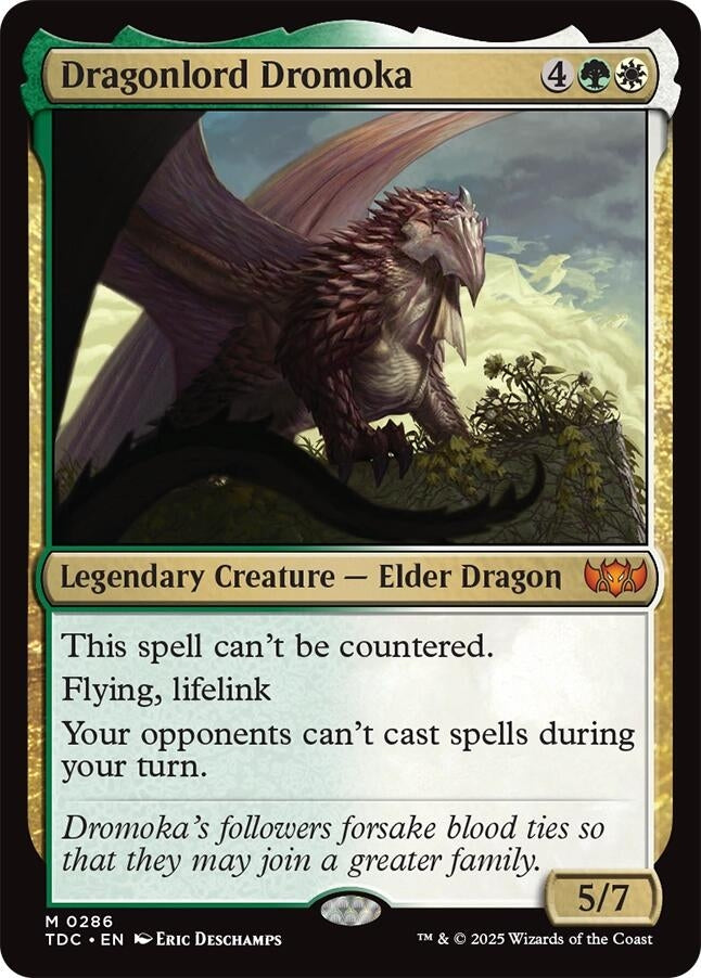 Image for Dragonlord Dromoka (Commander: Tarkir: Dragonstorm) (286) - Magic: The Gathering