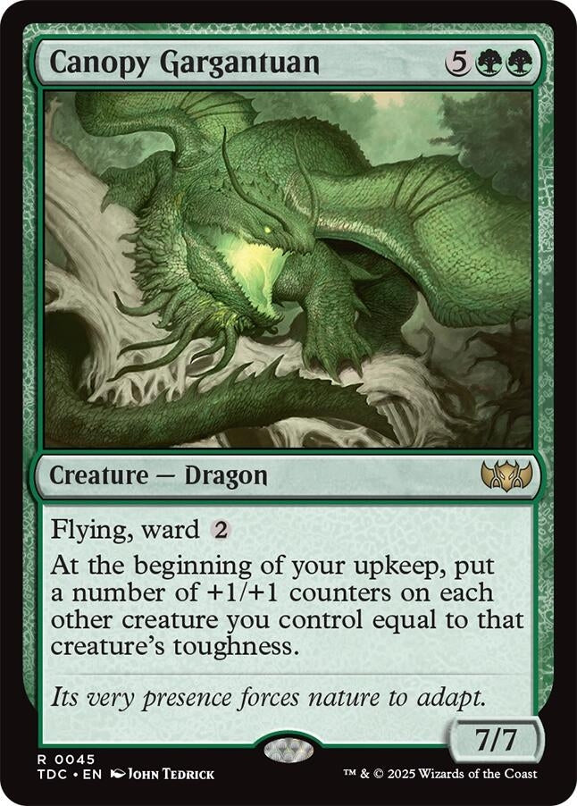Image for Canopy Gargantuan (Commander: Tarkir: Dragonstorm) (45) - Magic: The Gathering