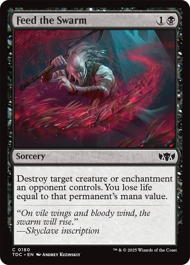 Image for Feed the Swarm (Commander: Tarkir: Dragonstorm) (180) - Magic: The Gathering