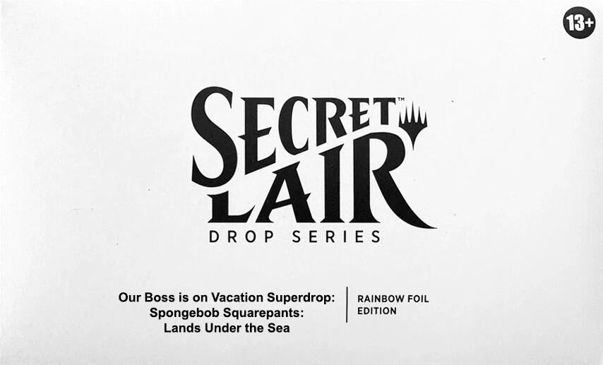 Image for Secret Lair Drop: Our Boss is on Vacation Superdrop: Spongebob Squarepants: Lands Under the Sea - Rainbow Foil Edition - Magic: The Gathering