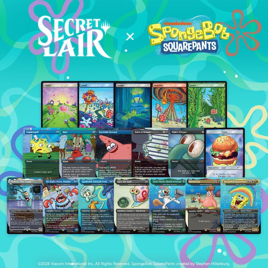 Image for Secret Lair Drop: Our Boss is on Vacation Superdrop: Spongebob Squarepants Bundle - Non-Foil Edition - Magic: The Gathering
