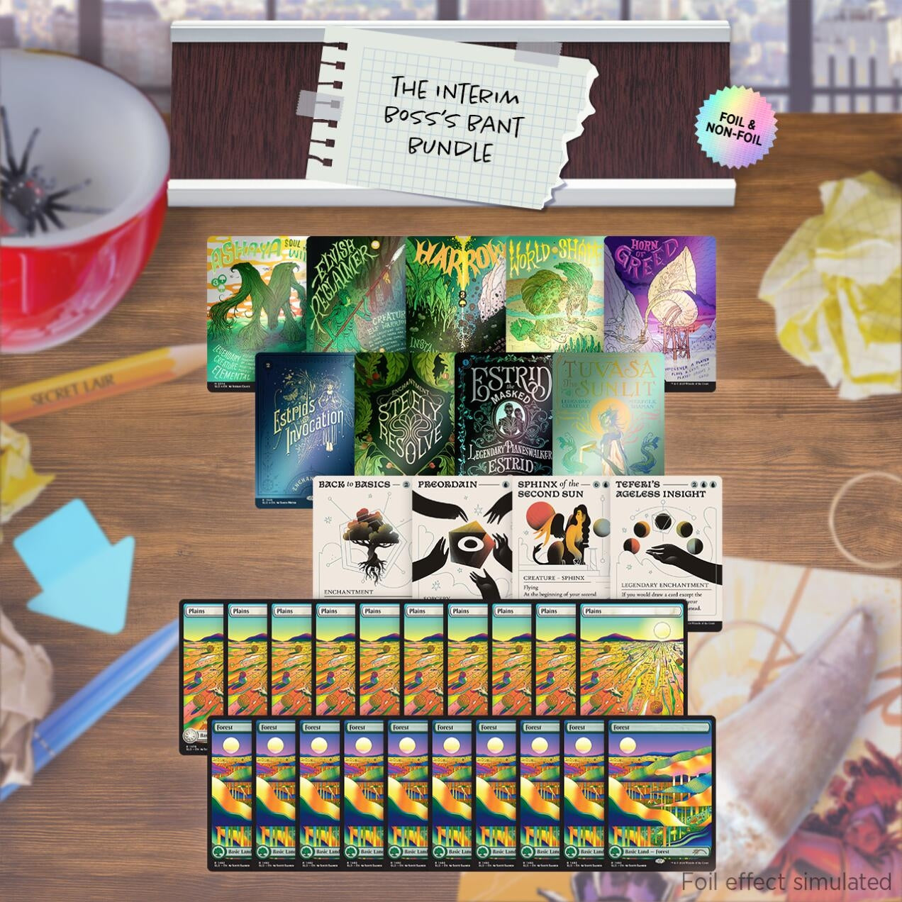 Image for Secret Lair Drop: Our Boss is on Vacation Superdrop: Interim Boss's Bant Bundle - Magic: The Gathering