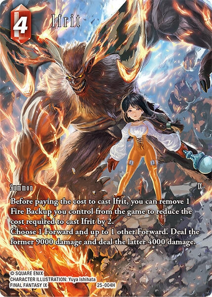 Image for Ifrit (Full Art) (Tears of the Planet) (25-004H) - Final Fantasy TCG