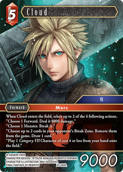 Image for Cloud (Tears of the Planet) (25-006L) - Final Fantasy TCG