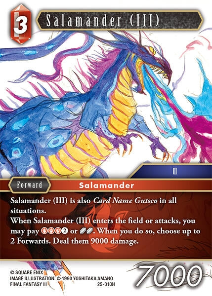 Image for Salamander (III) (Tears of the Planet) (25-010H) - Final Fantasy TCG