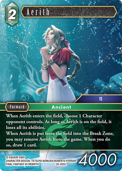 Image for Aerith (Tears of the Planet) (25-035L) - Final Fantasy TCG
