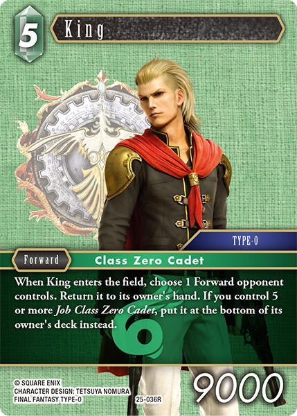 Image for King (Tears of the Planet) (25-036R) - Final Fantasy TCG
