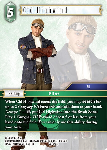 Image for Cid Highwind (Tears of the Planet) (25-043H) - Final Fantasy TCG