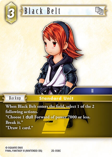 Image for Black Belt (Tears of the Planet) (25-058C) - Final Fantasy TCG