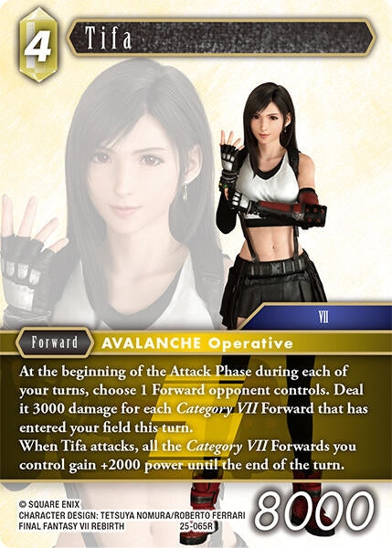 Image for Tifa (Tears of the Planet) (25-065R) - Final Fantasy TCG