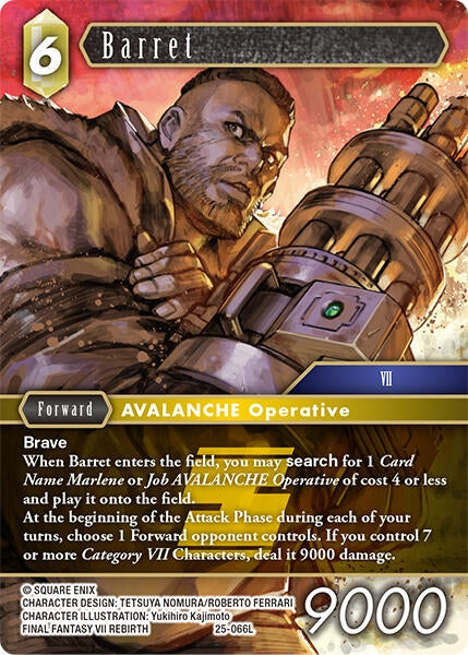 Image for Barret (Tears of the Planet) (25-066L) - Final Fantasy TCG