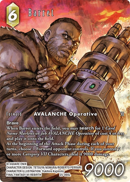 Image for Barret (Full Art) (Tears of the Planet) (25-066L) - Final Fantasy TCG