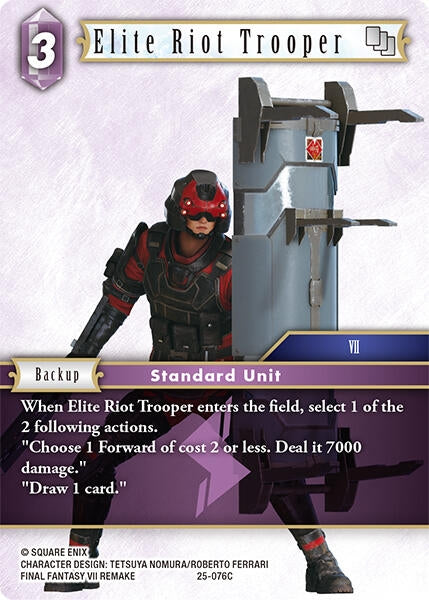 Image for Elite Riot Trooper (Tears of the Planet) (25-076C) - Final Fantasy TCG