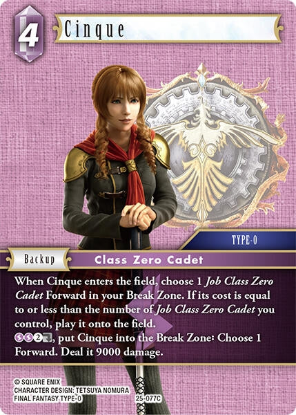 Image for Cinque (Tears of the Planet) (25-077C) - Final Fantasy TCG